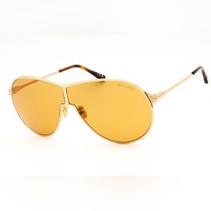 Tom Ford Sunglasses FT1174 30E Shiny Deep Gold/Brown Unisex
